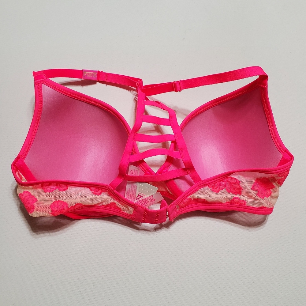 Pink Victoria's Secret 34D Lace Racerback Bra - Picture 10 of 16